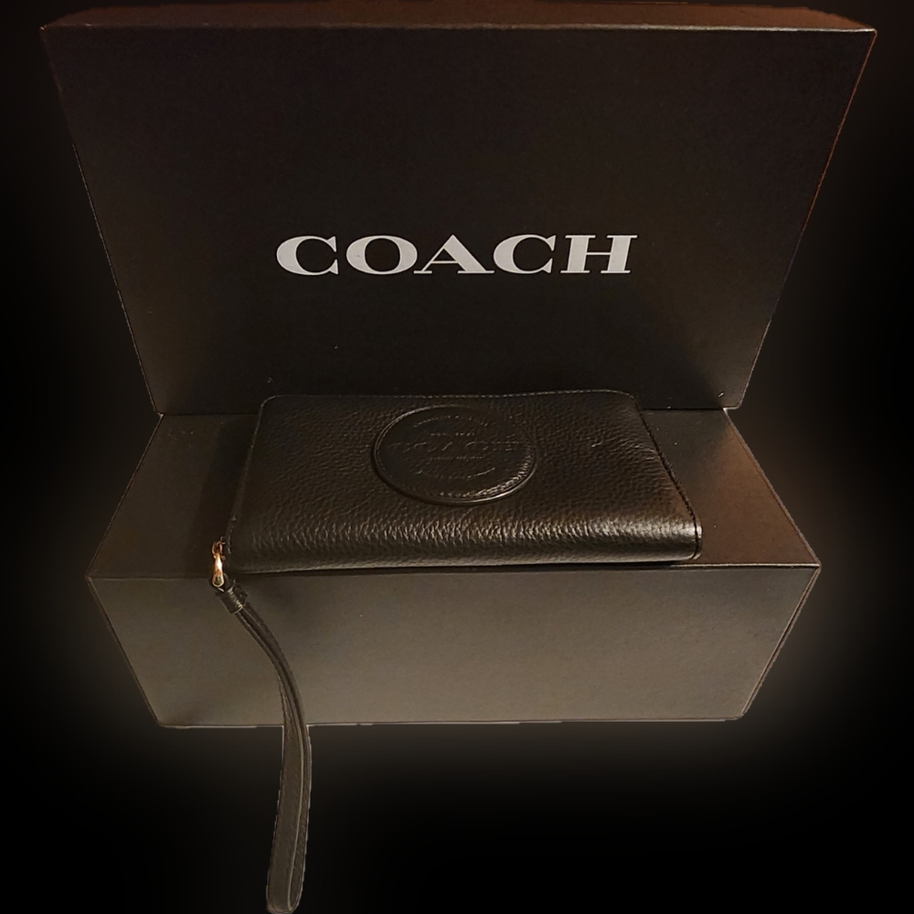 COACH Demsey Leather Phone Wallet